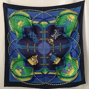 Hermes “Grande Tenue” Silk Scarf 90cm